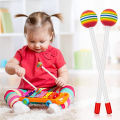 NCANRUI 28 Pcs Lollipop Drum Mallet Sticks Round Rainbow Hammer Percussion Sticks Plastic Drumsticks for Kids Child Mallet. 