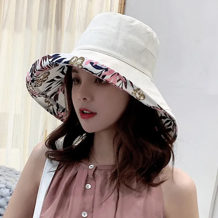 2024%20Women's%20Hat%20Bucket%20hat%20Panamanian%20Women%20Four%20Seasons%20Fisherman%20Hat%20Big%20Brim%20Hat%20Double-Sided%20Fisherman%20Hat%20Sun%20Visor%20Cap%20-%20Image%207