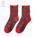 Mid Calf Socks Stretchy Christmas Xmas Ladies Casual Socks.