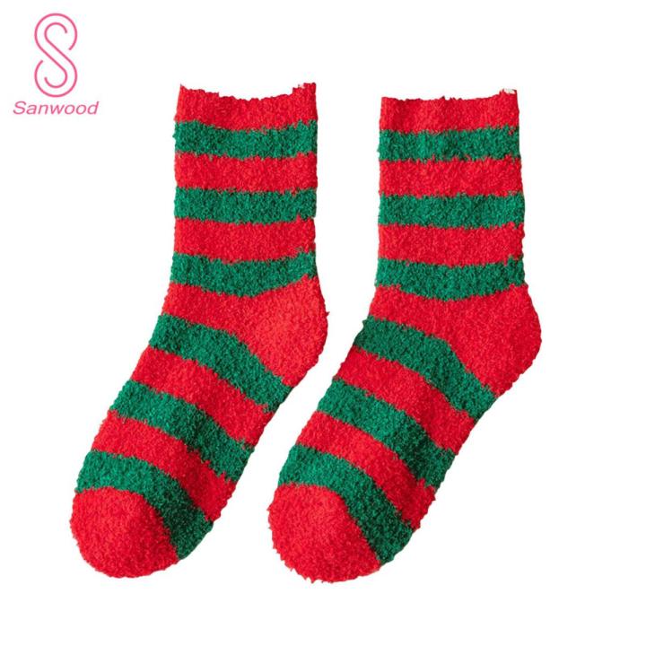 Mid Calf Socks Stretchy Christmas Xmas Ladies Casual Socks
