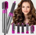 5 in 1 Hot Air Styler Hair Dryer Comb Multifunctional Styling Tool for Curly Hair machine for Straightening Curling Drying Combing Scalp Massage Styling. 