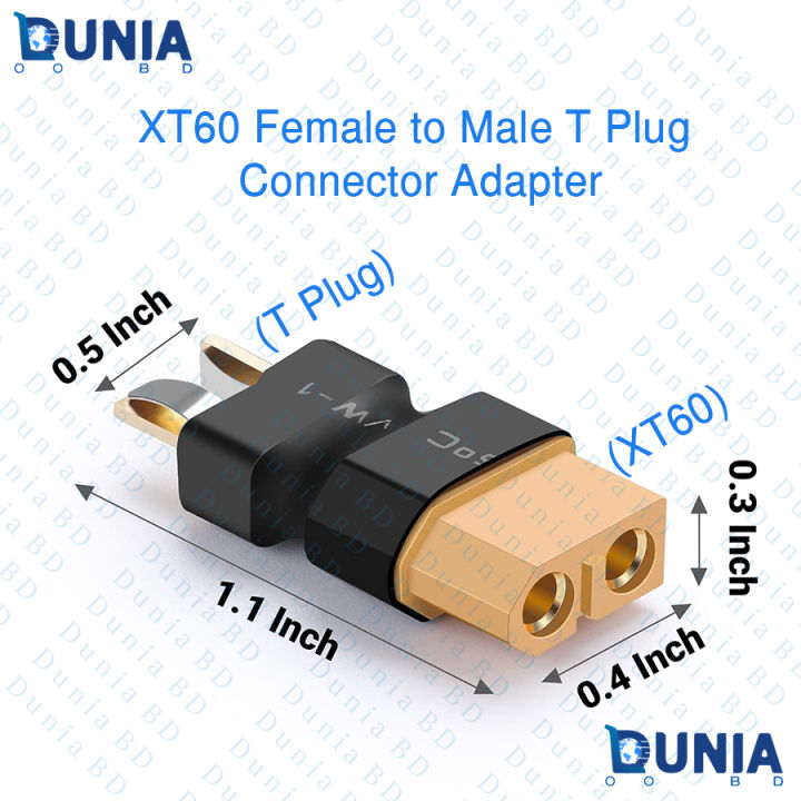 XT60%20Female%20to%20Male%20T%20Plug%20Connector%20Adapter%20No%20Wires%20RC%20Li-Po%20Battery%20Connector%20Dunia%20BD%20-%20Multi%20Plug%20-%20Multi%20Plug%20-%20Image%203