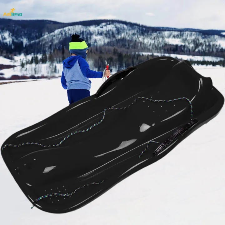 Toboggan%20Double%20Human%20Sleigh%20Sledding%20Kids%20Sledge%20Fun%20Toy%20Winter%20Snow%20Sled%20for%20Backyard%20-%20Image%202