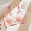 Push Up Bra for Women All Season Spandex Fabric Seamless Wireless Style Solid Color Adjustable Hook Closure.