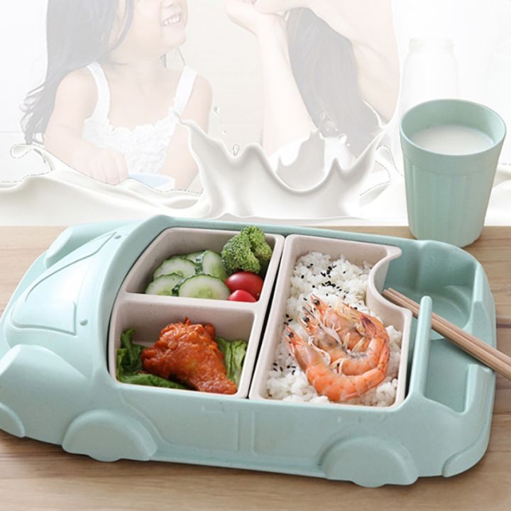 Cartoon%20Car%20Baby%20Dishes%20Set%20Bamboo%20Fiber%20Plate+Cup%20Sub-Grid%20Bowl,B%20-%20Image%207