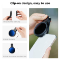 Phone ND Filter ND2 to ND400 Clip-on Variable Neutral Density Filter. 