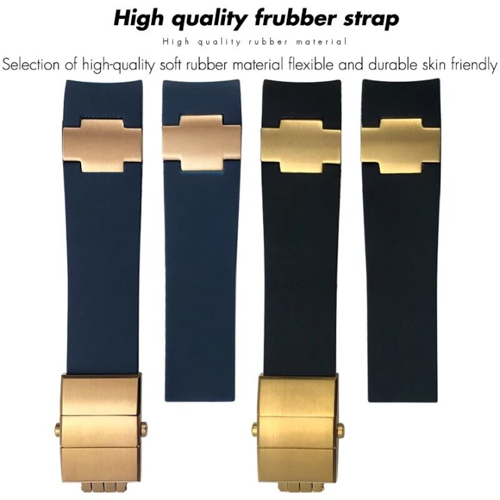 Natural%20Silicone%20Rubber%20Watchband%20for%20Ulysse%20Nardin%20263%20DIVER%20Curved%20End%20Black%20Blue%2022mm%20Waterproof%20Watch%20Strap%20Bracelets%20Tools%20-%20Image%202