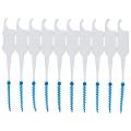 200Pcs/Box Soft Silicone Dental Floss Interdental Brush Disposable Teeth Stick Toothpicks Floss Tooth Pick Oral Care Brush Clean.