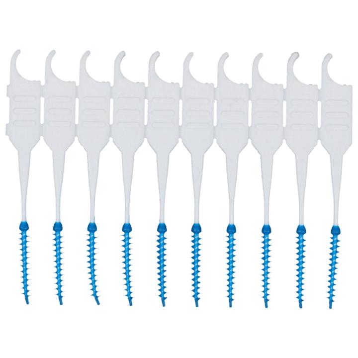 200Pcs/Box Soft Silicone Dental Floss Interdental Brush Disposable Teeth Stick Toothpicks Floss Tooth Pick Oral Care Brush Clean