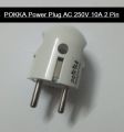 PKKA Electrical Power Plug AC 250V 10A 16A 2 Pin Round European Standard EU Male Plug Power Adapter AC Power Connector Cable Cord Male Plug. 