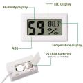 Digital LCD Mini Thermometer Hygrometer Fridge Freezer Temperature Humidity Meter - Portable Temperature Humidity Meter.