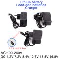 DC 4.2V 7.2V 8.4V 12.6V 13.8V 16.8V 1A 2A 18650 Lithium Battery Charger 12.6V 2A Power supply Adapter AC 100V-240V 5.5mm x 2.1mm. 
