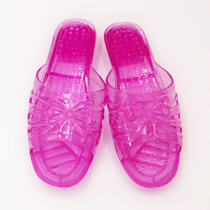 Crystal%20Slippers%20Women's%20Transparent%20Non%20Slip%20Outdoor%20Mom%20Sandals%20Women's%20Plastic%20Flat%20Heel%20Home%20Summer%20Bath%20Bath%20Shoes%20-%20Image%209