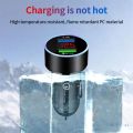 Dual USB Car Charger Adapter Car Cigarette Lighter LED Voltmeter For All Type Mobile Phone Charger Smart Dual USB Fast Charging. 