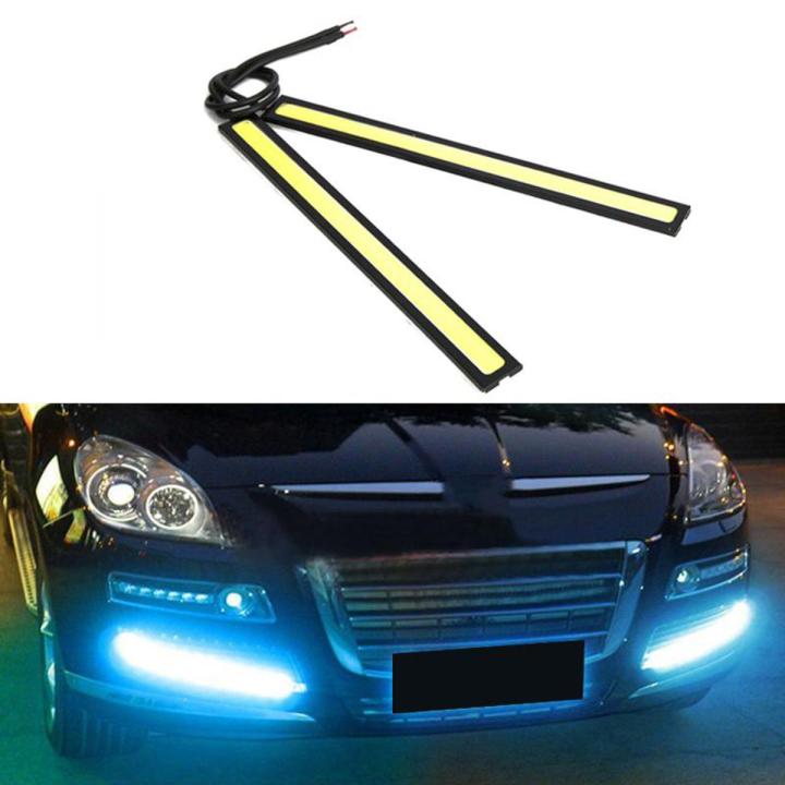6X Waterproof Car DRL Fog LED Lights Strip Daytime Running Bright Drive