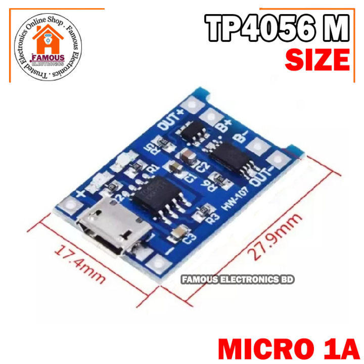 Tp4056%202PCS%20Lot%2018650%20Lithium%20Battery%20Charging%20Board%20Module%20Charger%20Modules%20TP%204056%20(2PCS)%20-%20Image%207