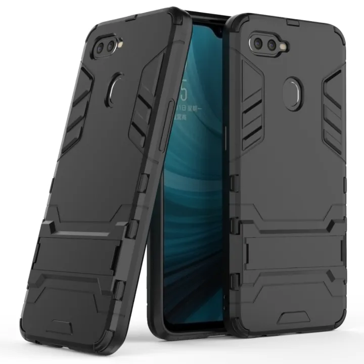 For%20OPPO%20A5s%20Armor%20Premium%20Tactical%20Grip%20Kickstand%20Shockproof%20Dual%20Layer%20Rugged%20Hard%20&%20Soft%20Combination%20Back%20Cover%20-%20Image%202