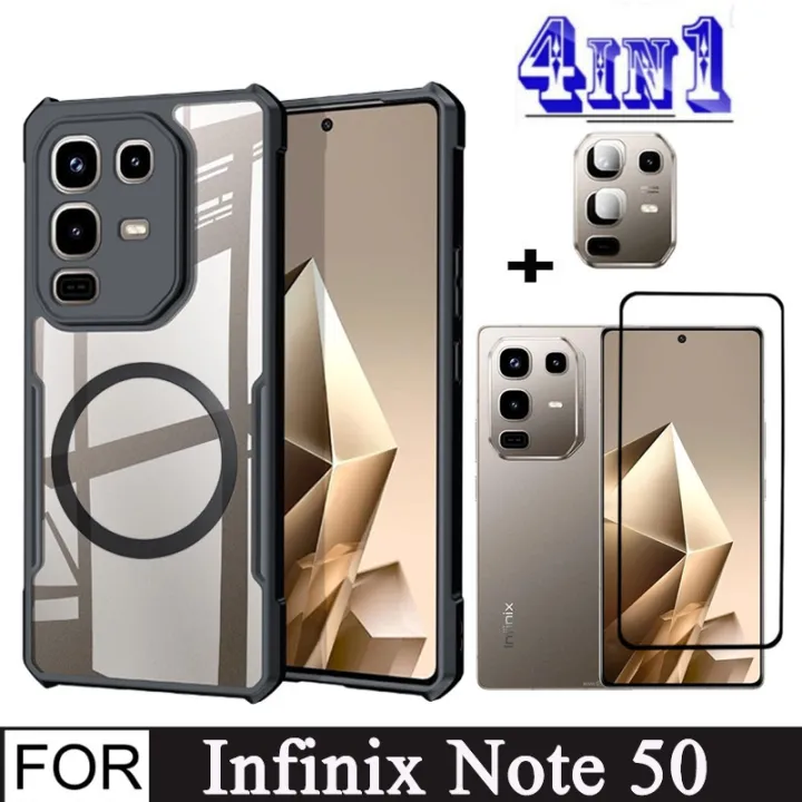 Infinix%20Note%2050%204in1%20Case%20Magnetic%20Sticker%20Shockproof%20Phone%20Case%20for%20Infinix%20Note%2050%20Pro%204G%20Anti%20Spy%20Soft%20Ceramic%20Matte%20Privacy%20Tempered%20Glass%20-%20Image%203