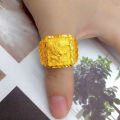 Vietnamese sand gold ring men's domineering eagle ring open copper alloy imitation gold jewelry live broadcast stall supply.
