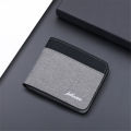 Men's Purse Short Wallet New Style Card Holder Mini Thin Wallet Card Holder Men Wallet Canvas Wallet. 