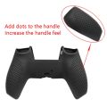 2X for PS5 Game Controller Silicone Protective Cover for PS5 Non-Slip Handle Cover(Black). 