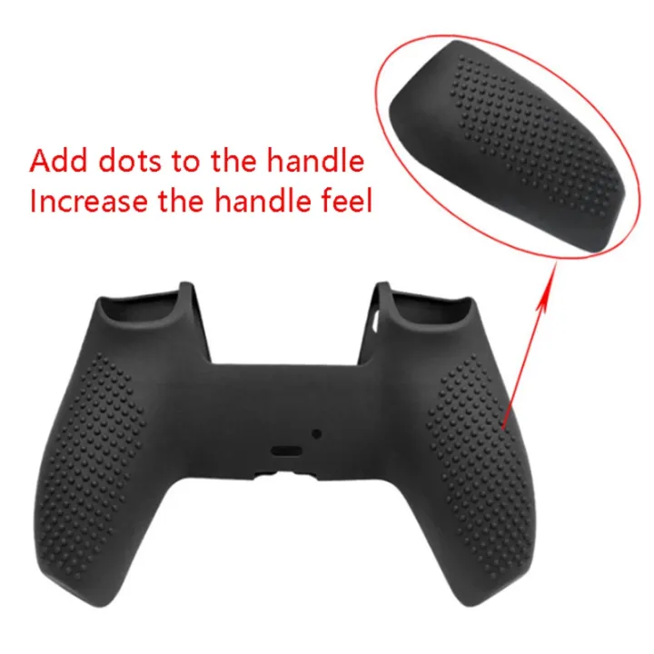 2X%20for%20PS5%20Game%20Controller%20Silicone%20Protective%20Cover%20for%20PS5%20Non-Slip%20Handle%20Cover(Black)%20-%20Image%205