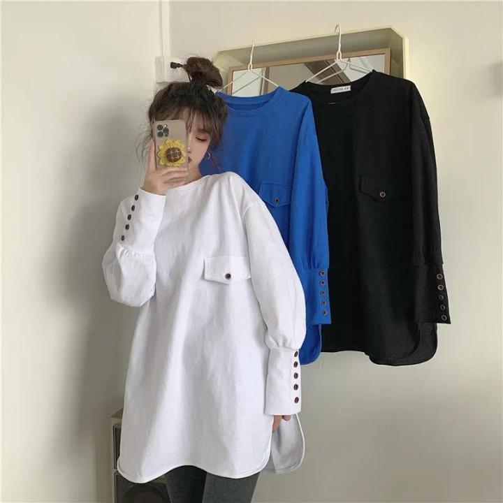 Large%20Size%20Design%20Personality%20Sweet%20Cool%20Casual%20Long%20Sleeve%20T%20T-shirt%20Women's%20Spring%20and%20Autumn%20Clothing%20Lazy%20Style%20plus%20Size%20Fat%20MM%20Slimming%20Niche%20-%20Image%202