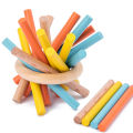 Children Wooden Puzzle Domino Tangram Toys Early Learning Education Intelligence Kids Interactive Game Toys with Retail Box.