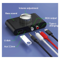 For Old Audio Systems 3D Stereo Bluetooth 5.4 Receiver Optical Fiber Coaxial Output USB Playback. 