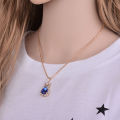 6 Colors Necklace/Earrings/Rings Jewelry Sets Hoop Earrings Water Drop Earrings Red Jewelry Set Rhinestones For Women.