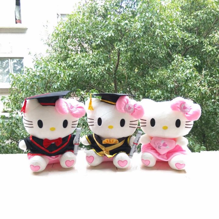 Sanrio%20Cinnamoroll%20Kuromi%20Hello%20Kitty%20Plush%20Graduation%20Season%20Toy%20Cartoon%20Soft%20Stufffed%20Doll%20Anime%20Decor%20Toys%20For%20Children%20Gift%20-%20Image%204