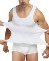 【High Cost-Performance】 Bodywear Mens Slimming Body Shaper Gynecomastia Vest Shirt Tank Top Compression Shirt, Shapewear For Men Trainer Corset. 
