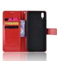 For Vivo V11 Pro Vintage Leather Magnetic Buckle Flip Cover Case. 