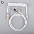 Type-C USB Keyboard TypeC USB Cable Mechanical Keyboard Coiled Aviator Wire 1.5m. 