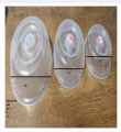 3 Pieces 3 Size MICROWAVE FOOD COVER / Plate Cover Splatter Guard Non Stick Plastic Clear Dish Lid.