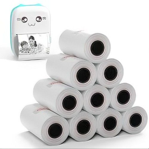 10%20Pcs%2057Mm%20X%2030Mm%20Self-Adhesive%20Waterproof%20Thermal%20Sticker%20Paper%20Roll%20-%20Perfect%20For%20Mini%20Photo%20And%20Label%20Printers%20-%20Image%204