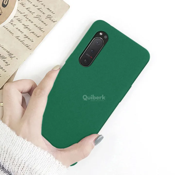 Quiberk%20for%20Sony%20Xperia%205%20II%20Shockproof%20Anti-Slip%20Soft%20TPU%20Sandstone%20Matte%20Back%20Case%20Cover%20-%20Image%203