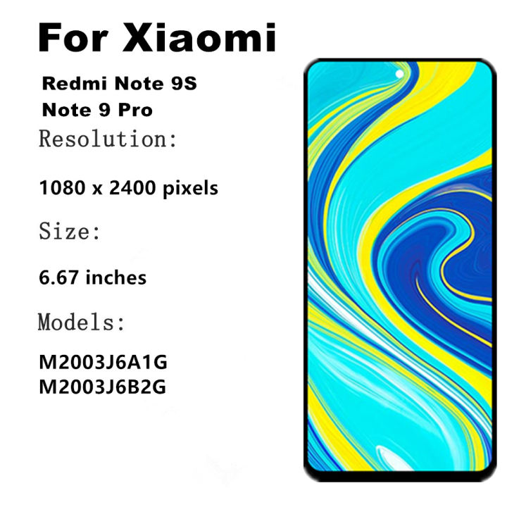 6.67%20LCD%20For%20Xiaomi%20Redmi%20Note%209S%20LCD%20Display%20Touch%20Screen%20Digitizer%20Assembly%20For%20Redmi%20Note%209%20Pro%20LCD%20Screen%20Replacement%20Parts%20-%20Image%202