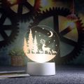 New Cute Snow Deer 3D LED Night Lights Neon Sign Lamp LED Desk Lamp Night Light Table Lamp. 