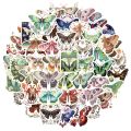 10/30/50PCS Colorful Moth Animal Cute Stickers Cartoon Decals Kids Toy DIY Diary Suitcase Scrapbook Laptop Bike Funny Sticker.