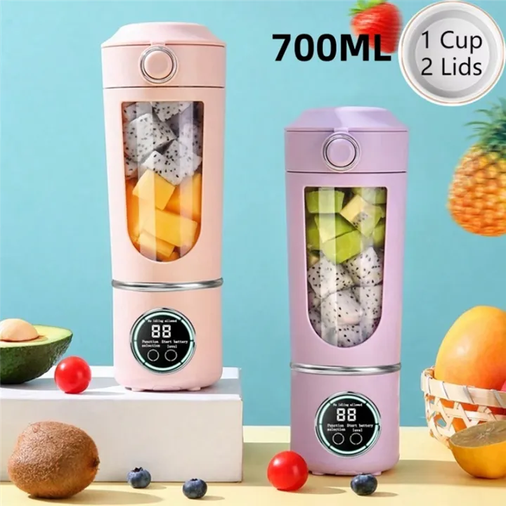 Portable%20Blender%20Blender%20for%20Shakes%20Smoothies%20700ML%2012-Blades%20Fast%20Mixing%202%20in%201%20Blender%20Personal%20Juicer%207.4V%20B%20-%20Image%206