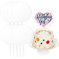 candy Sticks for Lollipops-10 x Cake Topper Blanks-Transparent. 