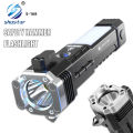 Super Bright LED Flashlight with Safety Hammer and Strong Magnets Side Light Torch Light Portable Lantern for Adventure Camping. 