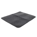 Cat litter trapping mat cat mats for litter box litter box mat cat litter catcher mat cat Litter Mat Double Layer Scatter Control Kitty Litter Mat Washable Litter Trapping Mat for Litter Box. 