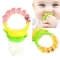 Baby Food Feeder and Slicer with Silicone Filter Mesh - BPA-free, gourd-shaped design, perfect for teething fresh food.