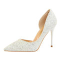 Sequins High-Heeled Shoes Pointed Toe Thin Heels Pumps High Heels Party Women Shoes.