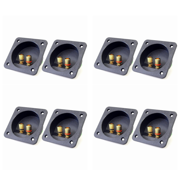 Censous Diy Home Auto Stereo Schroef Kopaansluitingen Subwoofer Plug 2-weg Speaker Box Terminal Binding Post, 10 Stuks Zwart