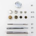 30Set 12mm MINI Press Studs Sewing Button Snap Fasteners Handmade DIY.