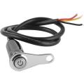 Universal motorcycle 12v waterproof stainless steel headlight fog light handlebar adjustable mount push button on-off lighting switch. 