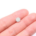 L Shape Zircon Stone Nose Pin for Girls Elegant Modern Style.